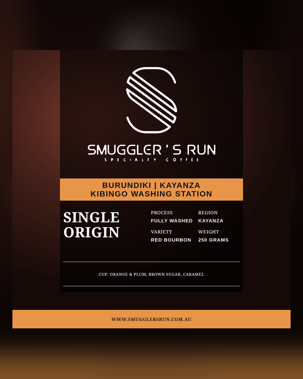 Burundiki specialty coffee bag from Smuggler's Run, Roasted in Sydney